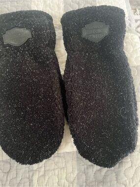 Harley-Davidson Black Knit Mittens / Hand Warmers